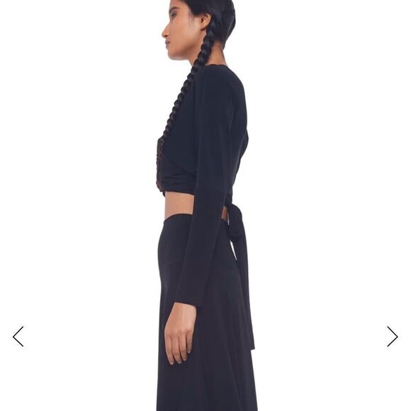 Norma Kamala‎ Dolman Wrap Top Black M NWT - Picture 4 of 9